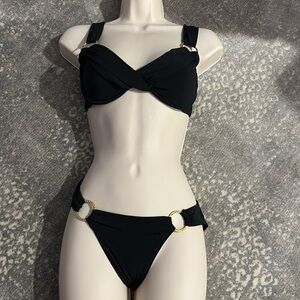 ROBIN PICCONE SWIM SUIT BLACK